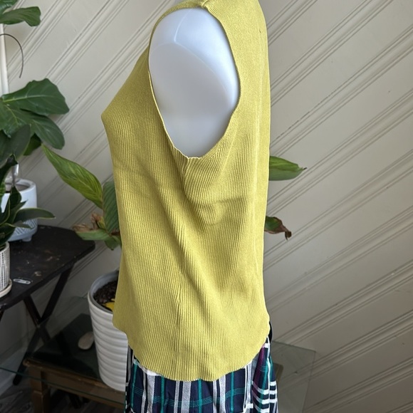 Vintage Sleeveless Ribbed Tank Size Large Silk - Picture 8 of 12